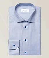 Micro Check Signature Twill Dress Shirt