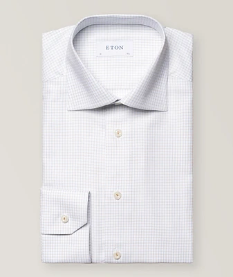 Slim Fit Check Cotton-Tencel Shirt