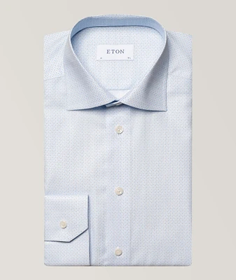 Geometric Weave Twill Dress Shirt