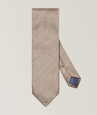 Solid Silk Linen Tie