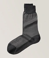 Colour-Block Dress Socks