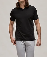 Pima Stretch-Cotton Cuban Collar Polo
