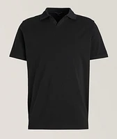 Pima Stretch-Cotton Cuban Collar Polo
