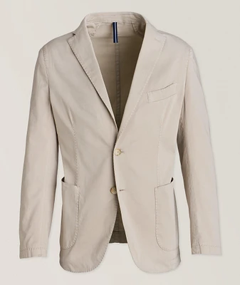 Garment Dyed Cotton-Blend Sport Jacket
