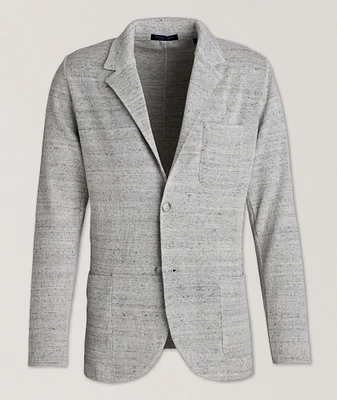 Marbled Linen-Cotton Sport Jacket