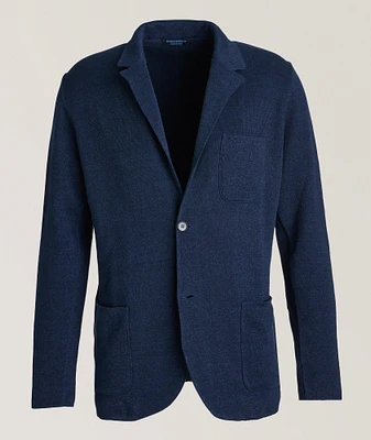 Milano Stitch Knit Linen-Cotton Sport Jacket