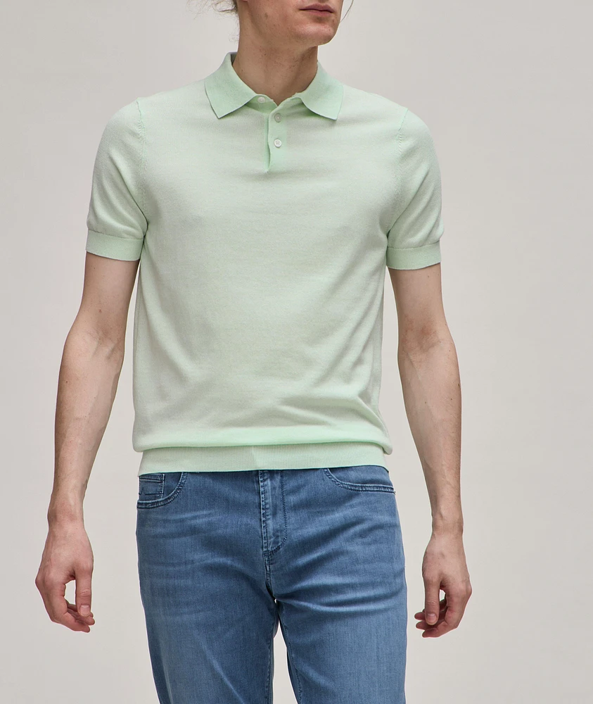 Cotton-Blend Polo