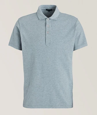 Overdye Heathered Pima Cotton-Blend Polo