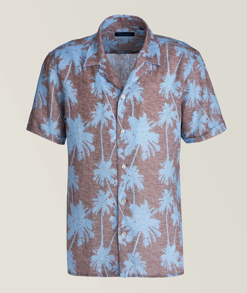 Tropical Linen Camp Shirt