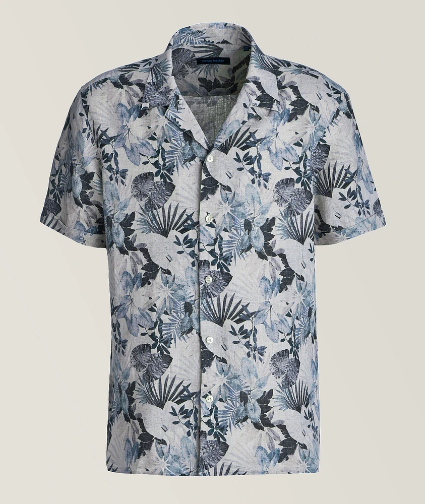 Botanical Linen Camp Shirt