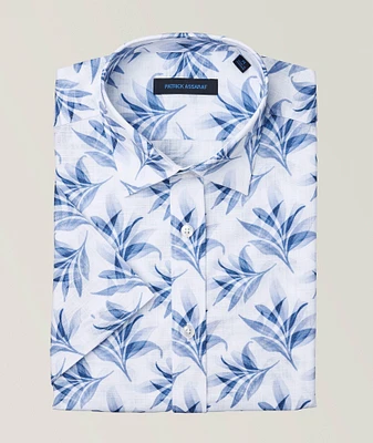 Botanical Leaf Cotton Shirt