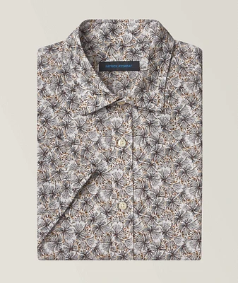 Feathered Pattern Cotton Sport Shirt