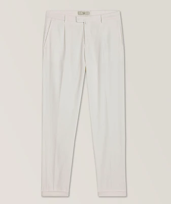 Pleated Cotton Pants