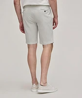 Textured Stretch-Cotton Bermuda Shorts