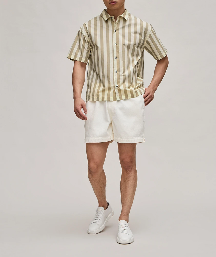 Striped Cotton Sport Shirt