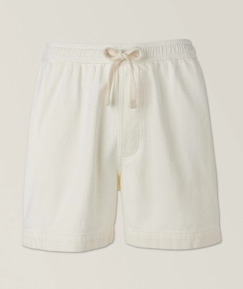 Textured Terry Cotton Shorts