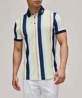 Striped Tour Tech Golf Polo