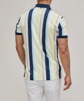 Striped Tour Tech Golf Polo