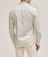Braided Stripe Cotton Sport Shirt