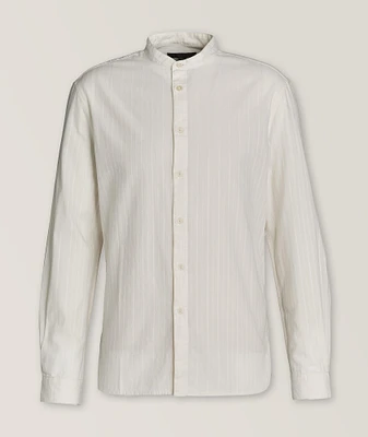 Braided Stripe Cotton Sport Shirt