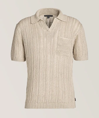 Textured Linen Polo