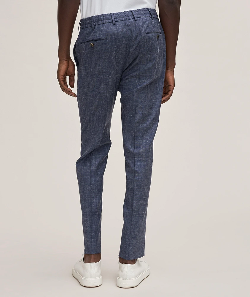 Mélange Stretch-Virgin Wool Blend Pants