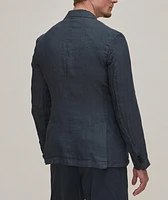 Double-Breasted Linen Sport Jacket