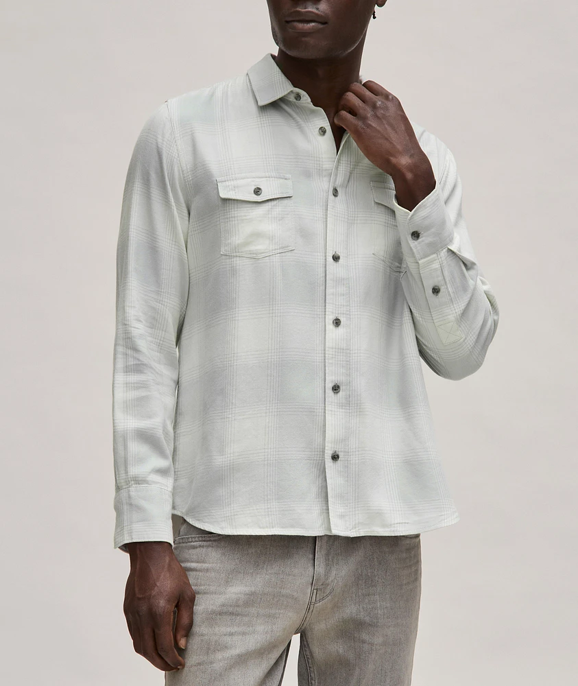 Plaid Cotton-Viscose Sport Jacket
