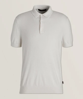 Cashmino Cashmere-Cotton Knitted Polo