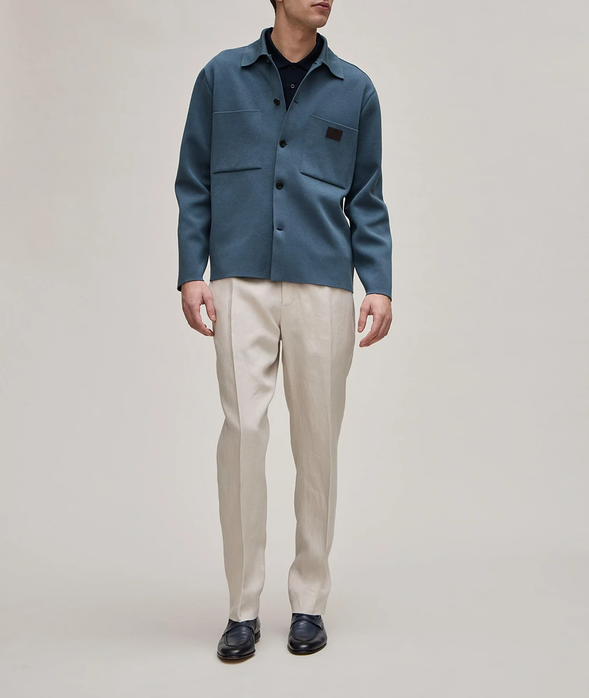 Wool-Polyamide Drawstring Pants