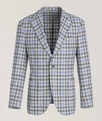 Glen Check Virgin Wool-Blend Sport Jacket