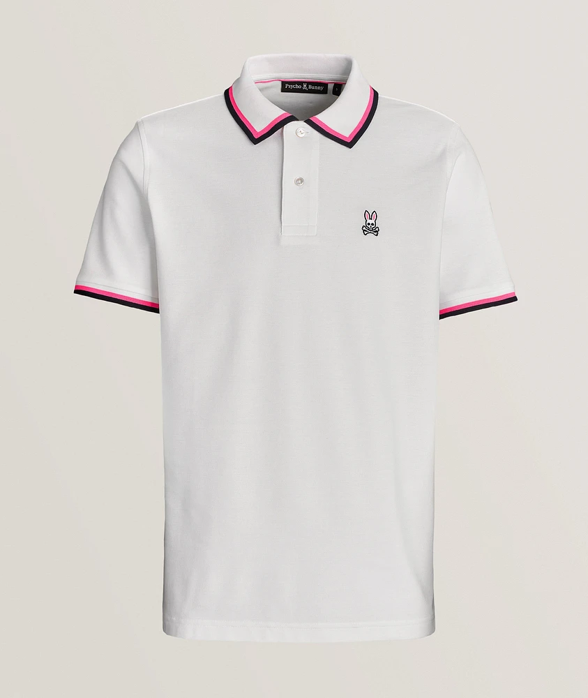 Contrast Trim Cotton Piqué Polo