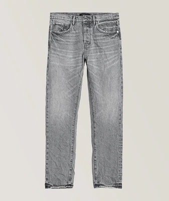 P005 Faded Effect Stretch-Cotton Jeans