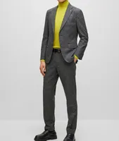 Woven Wool-Blend Dress Pants