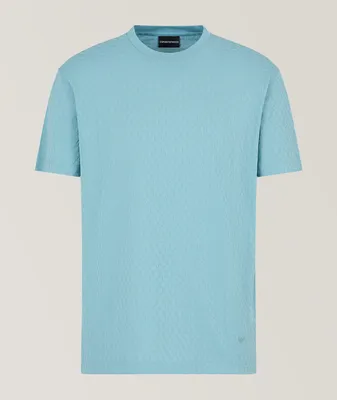 Jacquard Cotton Jersey T-Shirt