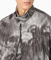 Palm Tree Technical Fabric Blouson Jacket