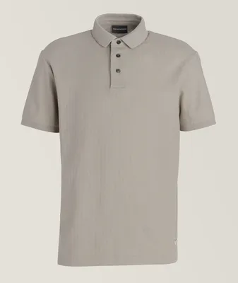 Textured Stitch Cotton Polo