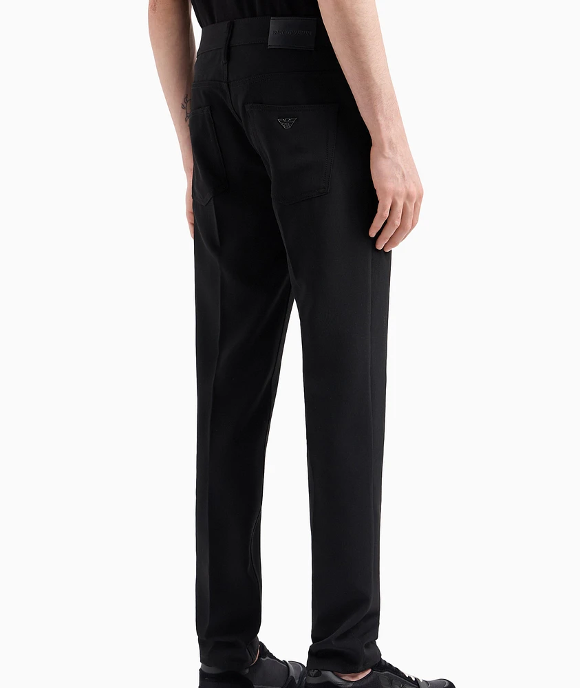 5-Pocket Technical-Blend Trousers