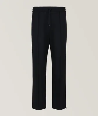 Piping Wool-Blend Trousers