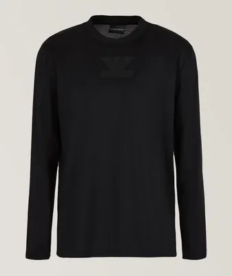 Clubwear Capsule Rhinestone Logo Long Sleeve T-Shirt