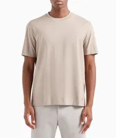 Textured Stitch Cotton T-Shirt