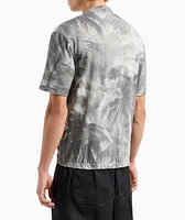 Palm Tree Cotton Jersey T-Shirt