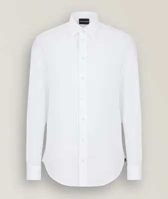 Jacquard Cotton Sport Shirt