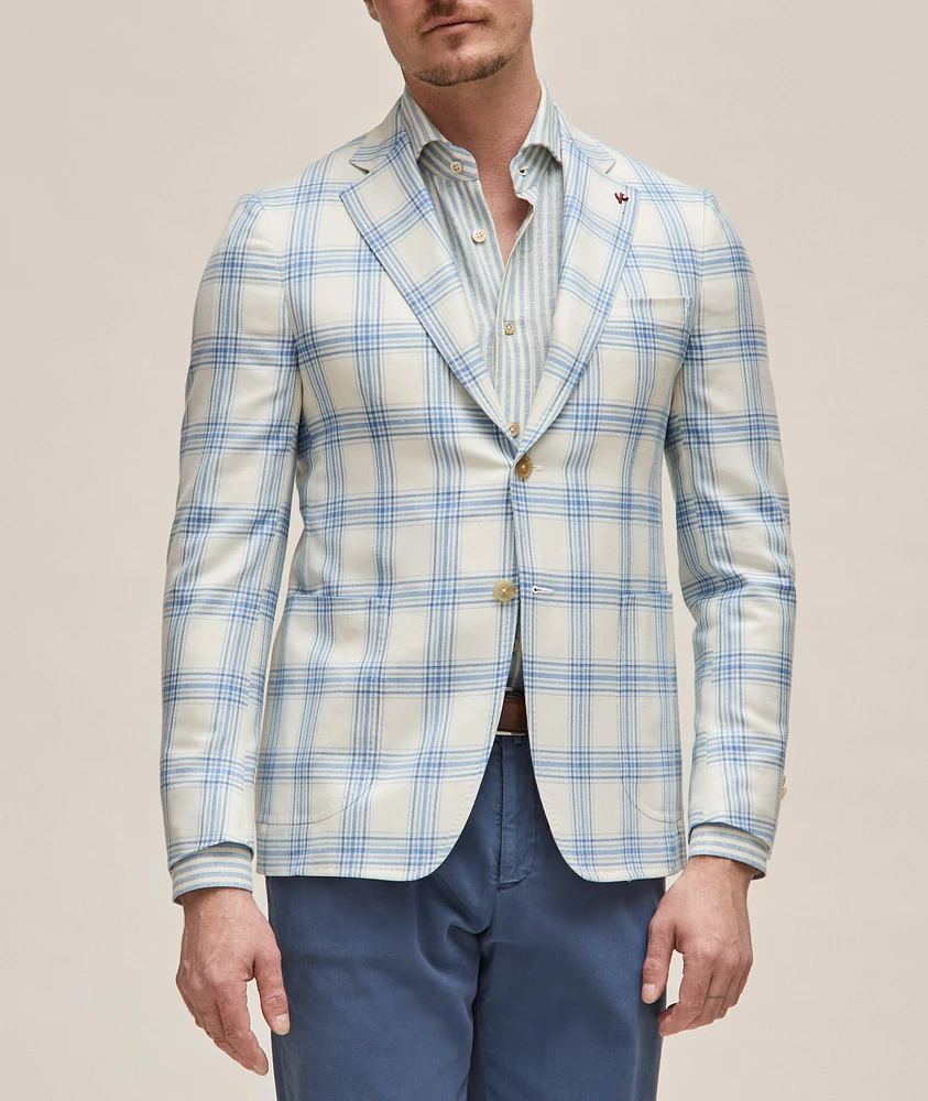 Capri Plaid Wool, Cashmere & Silk Sport Jacket