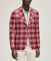 Capri Plaid Cashmere, Silk & Linen Sport Jacket