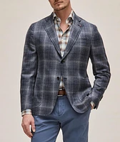 Capri Plaid Wool, Silk & Linen Sport Jacket