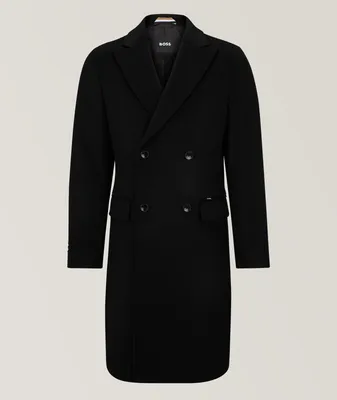 Double-Breasted Wool-Cashmere Overcoat