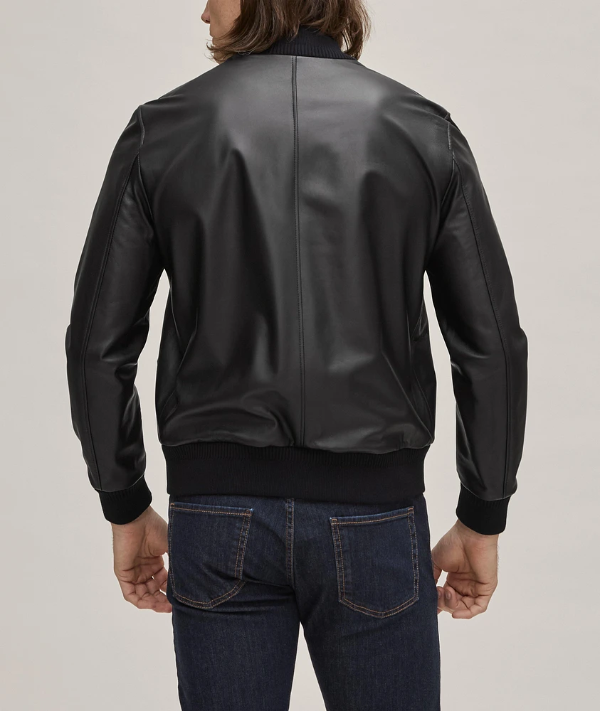 Reversible Leather Bomber