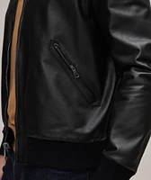 Reversible Leather Bomber