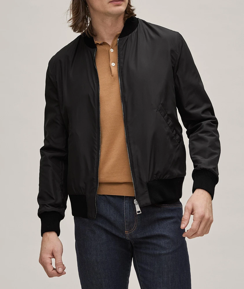 Reversible Leather Bomber